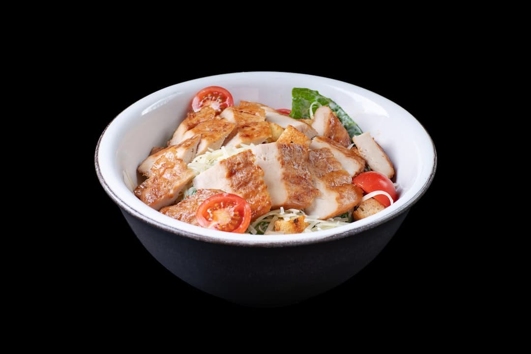 a bowl of food