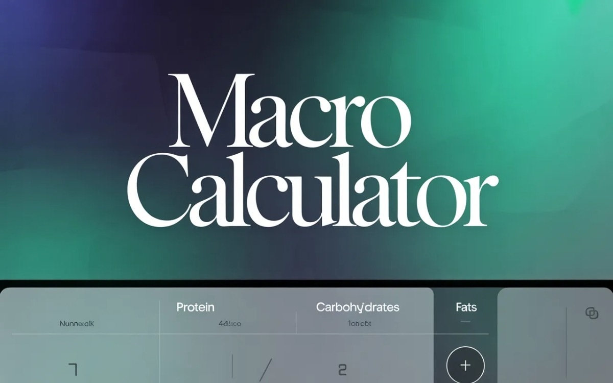 Free Macro Calculator to track calories and macros